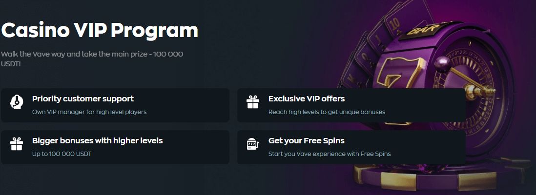 Vave Casino VIP Program